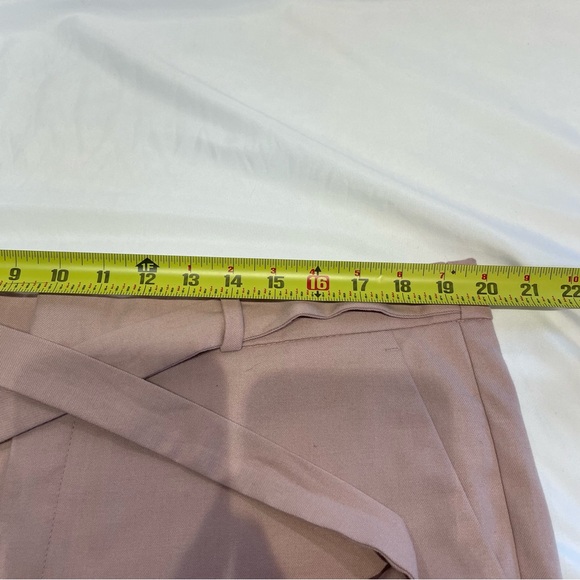 Banana Republic Avery Pants 16 Matching Belt Pale Pink Office Clean Girl Preppy - Picture 13 of 15